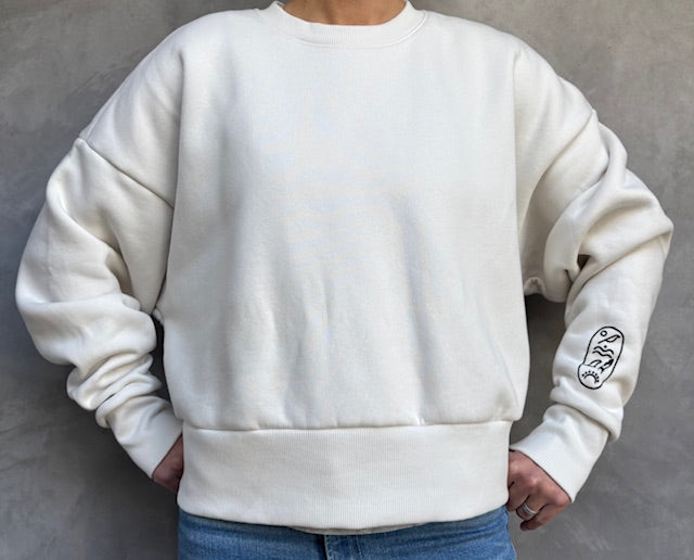 Women's signature sweatshirt - Bone